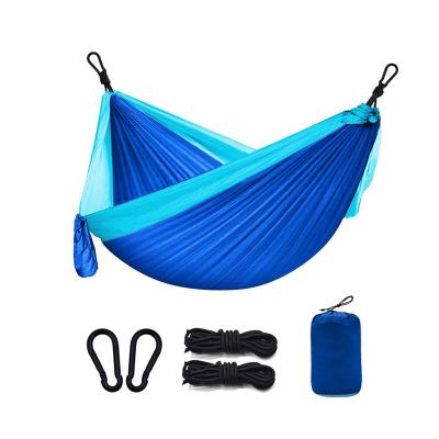 China 210T Adult Camping Hammock Lightweight Nylon Portable Chair Bed Outdoor Swing For Hiking Travel Backyard Patio for sale