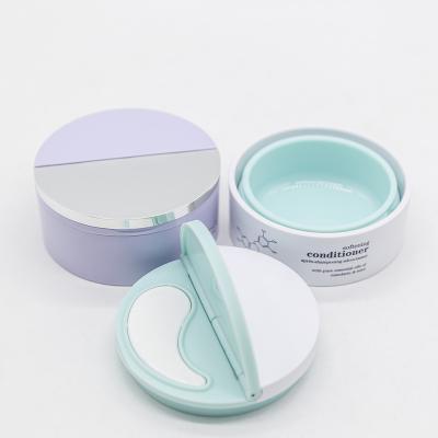 China 2022 New 50g Cosmetic Plastic Cream Custom Packing Replaceable Face Inner Jar With Scraper Spatula Flip Cap For Cosmetic Packaging for sale