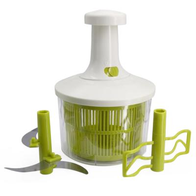 China Chopper Food Processor Salad Maker Easy Viable Vegetable Multifunctional Kitchen Cutter Manual Food Processor for sale