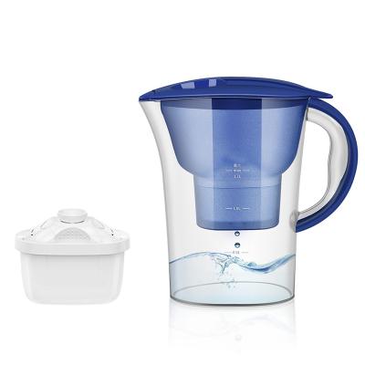 China Portable 2.5L Hotel Water Purifier Water Cup Filter Pitchers For Drinking Water for sale