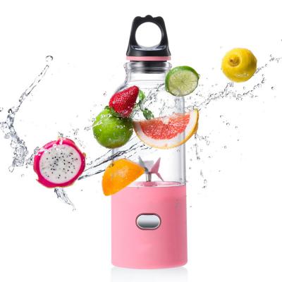 China Car Black Pink Usb Blender Cup Home Mini Portable Juicer Machine Hand Rechargeable Blender for sale