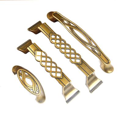 China Gold Modern Metal Aluminum Alloy Knob Pull Handles Set Interior Furniture Buffet Knob and Drawer Pull Handles for sale