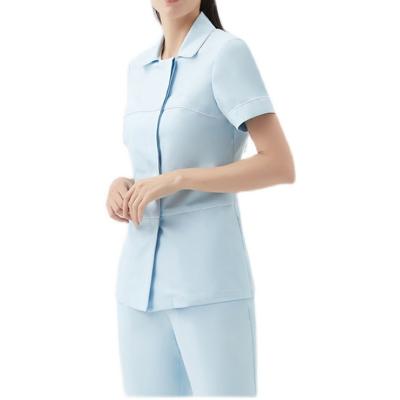 China Fashionable Anti-wrinkle Nurse Uniform Sets Shirts Designs Scrub Tops Hospital Women Nursing Supplies for sale