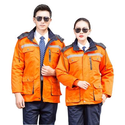 China Cotton Winter Workwear Bombe Jacke Fleece Body Warmer Technician Uniform Thermal Work Clothes For Men for sale