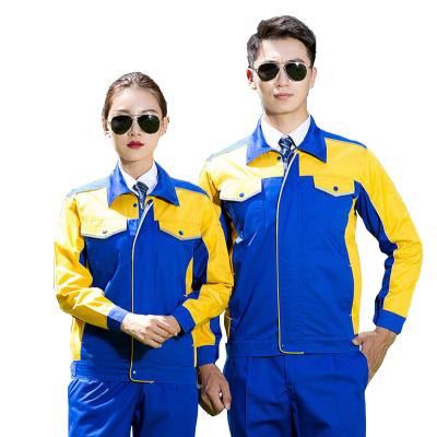 China Cotton Workwear Workwear Stripper Safety Workwear Uniform Set Two Pockets Jacket and Pants for sale