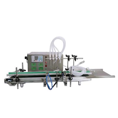 China SYGZL60 Automatic Pump Food Beverage 4 Heads Diaphragm Liquid Filling Machine for sale