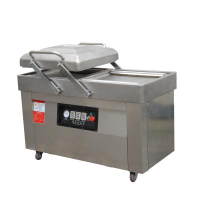 China DZ-500/2SA Double Flat Chambers Food Vacuum Packing Machine For Food Ready Plastic Bag for sale