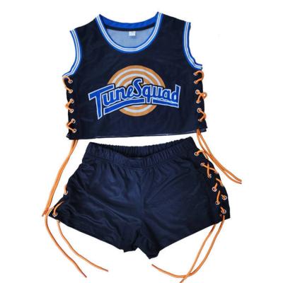 China MY1014 Fashion Style Breathable Bulls #23 Design Sexy Basketball Tank Top Dress For Women Basketball Sets for sale