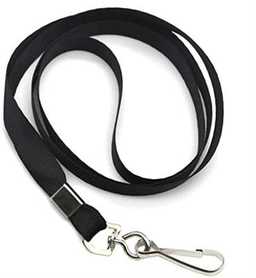 China Fashionable Bulk Lanyards For ID Badges Lanyard Bulk Flat Lanyards With Badge Clip Swivel Hook 100 Packs for sale