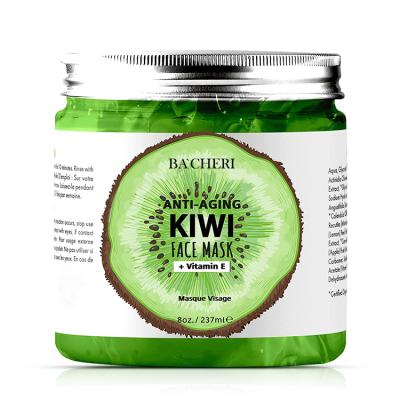 China New Private Label Moisturizer 2021 Hot Selling Skin Care Anti Aging Kiwi Face Mask Vitamin E Facial Mask Skin Repair For Face Gel Facial Mask for sale