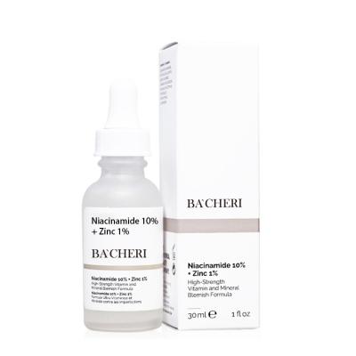 China Whitening Solution Shrink Brightening Pores Peel Even Tone Fades Fine Lines 10% Niacinamide Extract Zinc Ampoule Face Serum For OEM ODM for sale