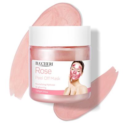 China Natural Organic Hydration Illuminating Deep Cleansing Pink Rose Facial Peel Off Mask Private Label Skin Care Hot Selling Moisturizer for sale