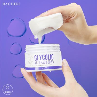 China Hot Selling Skin Care Acne Moisturizer OEM Amazon Anti Exfoliating Nourish Moisturizing Glycolic Acid Pads 30% For Acne Skin for sale