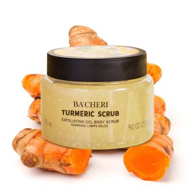 China Exfoliator Natural Skin Care Brightening Exfoliating Honey Turmeric Sugar Face Organic Body Scrub For Women for sale