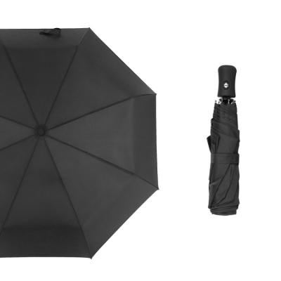 Chine 190T Pongee Wholesale Automatic 3 Folding Umbrella Outdoor Iron Tube Sun Umbrella à vendre