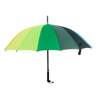 China Auto open 16K rainbow straight promotional advertising umbrella in stock Te koop