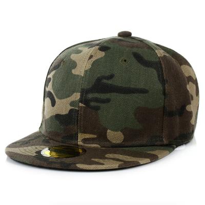 China Quality factory price cotton camouflage snapback cap à venda