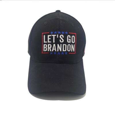 China Hot Sale Embroidered Baseball Cap Let's Go Brandon Hat Fast Shipping for sale