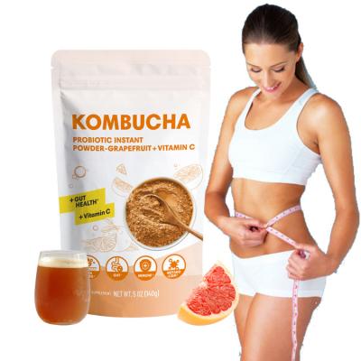 China Vitamin C Grapefruit Flavor Gut Health Immune System Booster Weight Loss Kombucha Belly Drink Flat Tea for sale