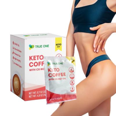 China Slimming Private Label Keto C8 MCT Keto Powder Bulletproof Loose Weight Keto Drinks Coffee for sale