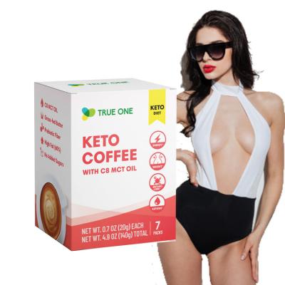 China Slimming Private Label No Sugar Keto Gel Coffee Bean Powder Diet Instant Coffee for sale