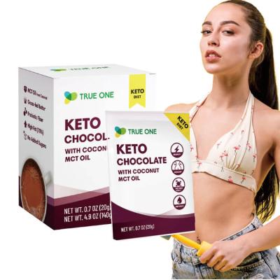 China Diet Ketogenic Sugar Free Keto Oil Keto Chocolate Fat Burning Powder for sale