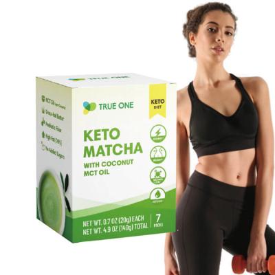 China Private Label Keto Matcha Latte Sugar Free MCT Flavor Powder Keto Creamer For Loose Weight Shake for sale