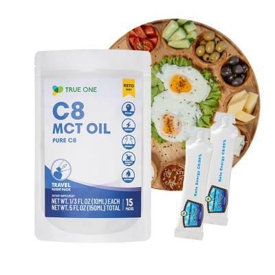 China Supplying best energy oem sachet package nature mct c8 oil for distributor price for sale