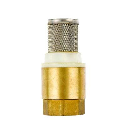 China General DR 6003 1/2 Inch 2 Inch Brass Vertical Spring Check Valve With SS Mesh for sale