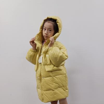 China New Arrival Cheap Prices Fashionable Warmth Kids Girls Thick Stripper Winter Waterproof Down Jacket Coat With Hood for sale