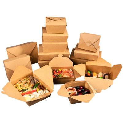 China Recycled Materials Wholesale Customization Rectangular Packing Box Ship Shape Open Kraft Paper Box For Fried Chicken Burger for sale