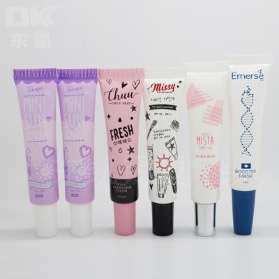 China 15ml Cosmetic Custom Printed Cosmetic Packaging Material Filled Small Volume Sub-Pack Lotion Essence Cream Eye Gloss White Tube for sale