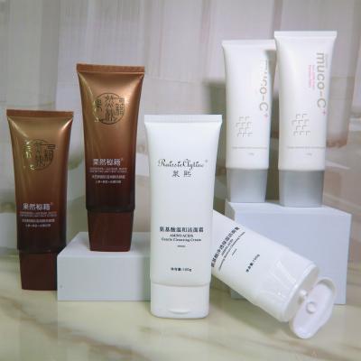 China Custom Face Cream Cosmetic Packaging Tube Plastic Tube Face Cream Sunscreen Packaging Tube for sale