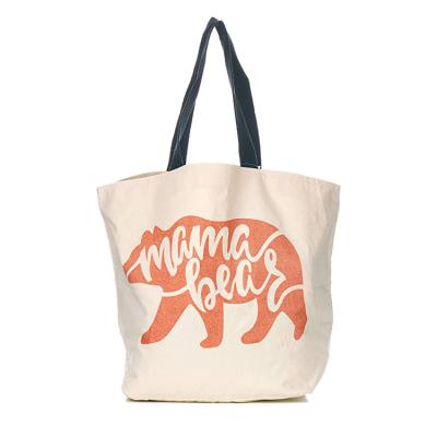 China Wholesale Eco-Friendly Eco Customized Logo Printed Fashion Shopping Canvas Cotton Tote Bag for sale