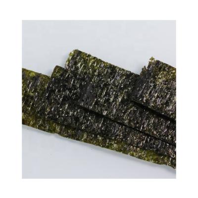 China Dried China Top Quality Cheap Price Seaweed Half Cut Roasted Black Yaki Sushi Nori for sale