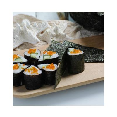 China Dried Manufacturer Supply Finely Processed 100Sheets Laver Green Sushi Nori for sale