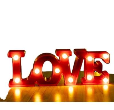 China Cheapest Party Decoration Event Props Borosino LED Digital LOVE Light Light Led Electronic Signs Birthday Love Letter Light For Party Decoration for sale