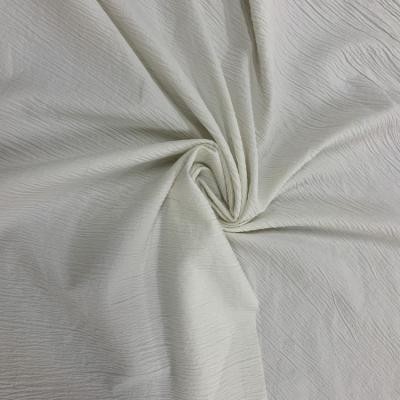 China Silk Light Brown White Plain Milk Nylon Spandex Silk Fabric For Dress for sale