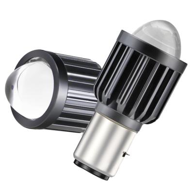 China Motorcycle Headlight Led Small Steel Spotlight H4 H6 30W White And Yellow 1200LM Dual Head Color Gun Light 500 for sale