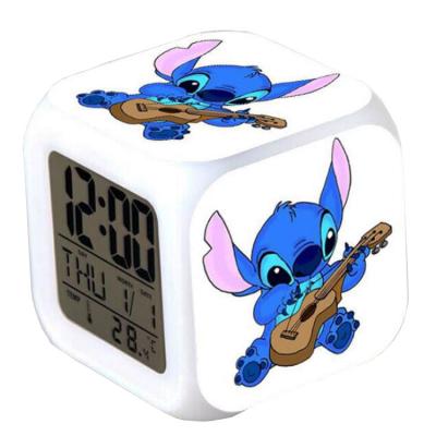 China Classroom Cute Cardboard Dot Bed Alarm Clock Girl Study Clock for sale