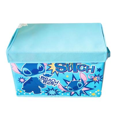 China Cartoon Large Cartoon Folding Storage Box Household Storage Box Toy Bedroom Square Clothing Storage Basket Folding Basket for sale