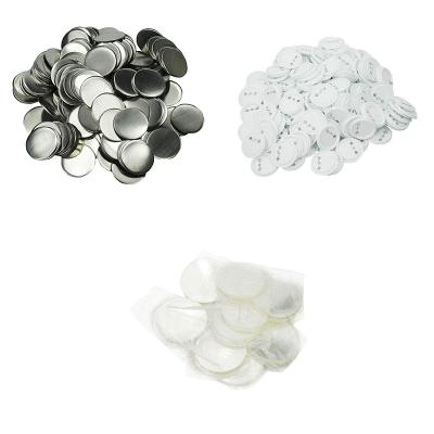 China Plastic DIY Button Badge Making Parts Blank Material Factory Direct Selling 500pcs Pin 58mm Pin Button Badge for sale