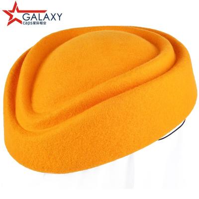 China Verified Wholesale High Quality Female Custom Made Air Hostess Hat Air Hostess Hat for sale