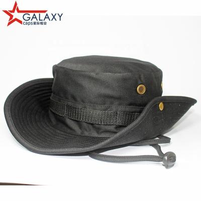 China High quality dobby bucket hat with string for sale