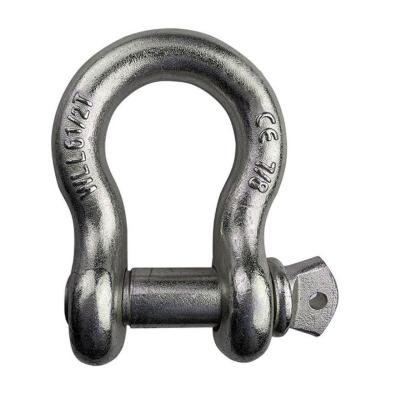 China Rustproof Polished Forged Hardware , Practical Heavy Duty Shackle for sale