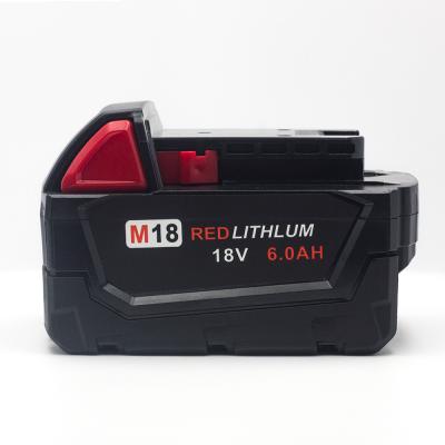 China Power Tools Replace Milwaukee 18V 6.0Ah Li-ion Battery, C18B Li18 M18B XC Power Tool Battery 18V Rechargeable Battery for sale