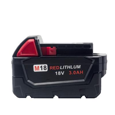 China Power Tools for Milwaukee 18v 3.0ah M18 Power Tool Battery M18CPD HD18SX C18PD C18B Replacement Cordless Battery for sale