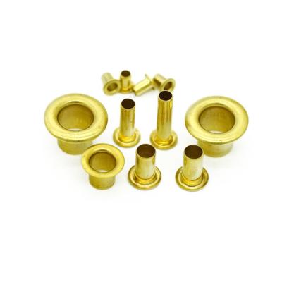 China Manufacturer DIN 7338 Brake and Clutch Liner Nickel Free Rivets Tubular Rivet Primary Color Custom Brass Hollow Rivets for sale