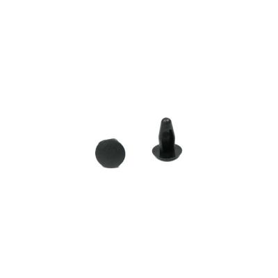 China LRD-04 Hole Diameter 3mm Auto Parts Rivet Pin Steel Black Plastic Push Pin Black Nylon Rivet for sale