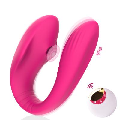 China Skin Friendly Sucking& 5 Frequencies 8 Frequency Remote Control Clit Sucking Vagina Massager Female Vibrator for sale